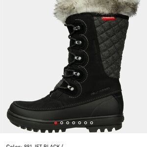 Helly Hansen Women's Black and Gray Winter Boots